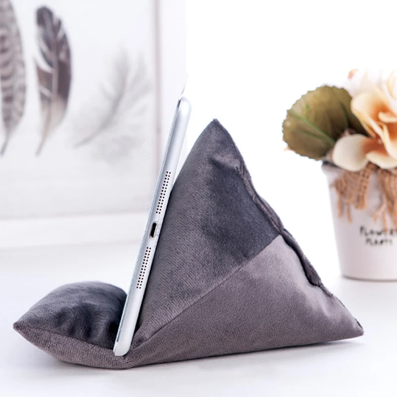 Portable Stand Pillow Mobile Phone Holder Lazy People Soft Portable Cushion Bean Bag For Laptop 21x15CM