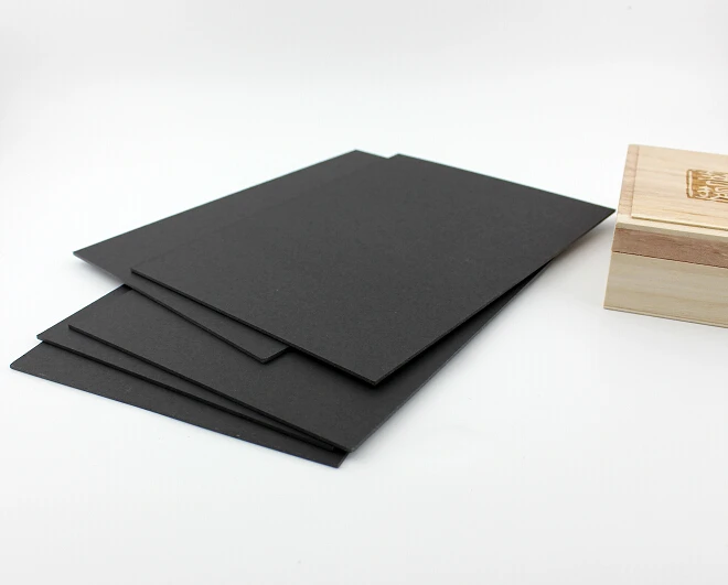 Size A5 Thickness 1mm Matte Black Paper Chipboard Thick Paper Cardstock Card Cardboard For Craft Cardmaking Scrapbook