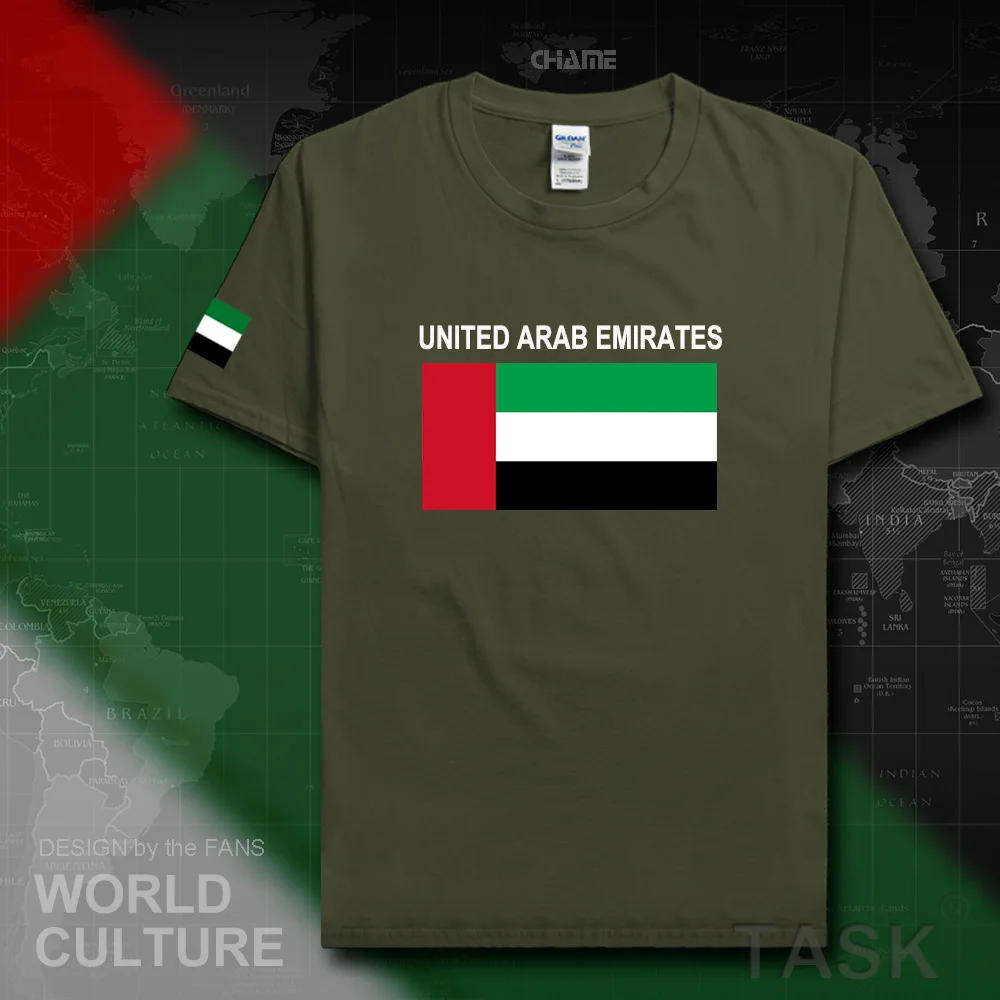 united Arab Emirates men t shirt 2017 jerseys nation team tshirt 100% cotton t-shirt fitness brand clothing tees country ARE UAE