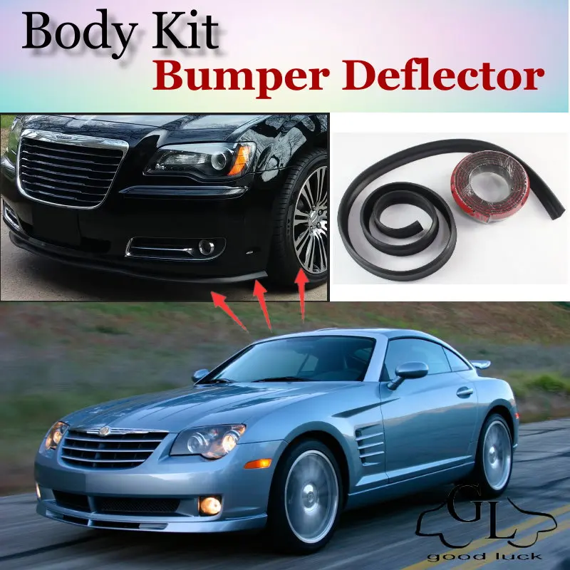 Bumper Lip Deflector Lips For Chrysler Crossfire Front Spoiler Skirt For TopGear Fans Car View Tuning / Body Kit / Strip