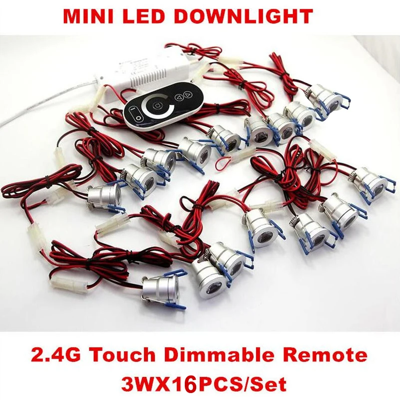 

Mini 3W LED Downlights Ceiling Lamps AC110V 220V Spotlight Driver+2.4G Dimmer Indoor Lighting 5 Years Warranty