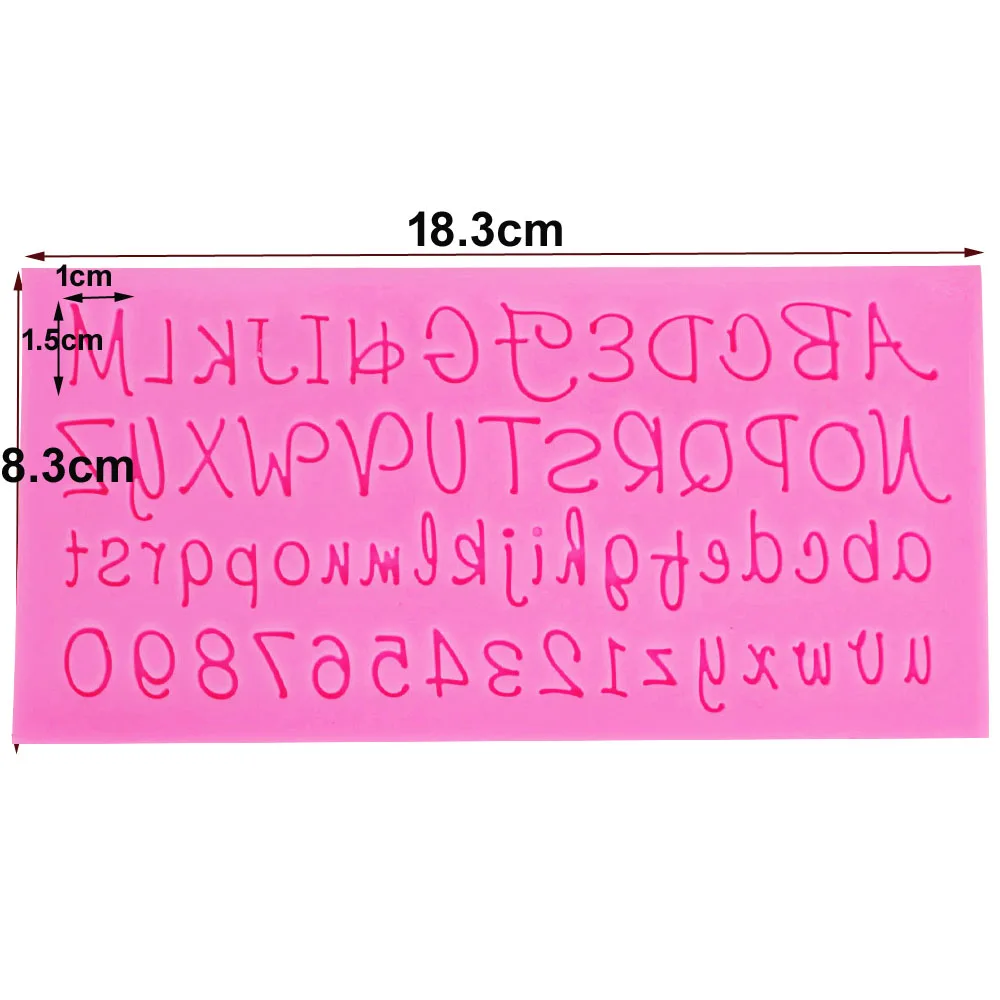 Sophronia M420 1 pcs Russian Alphabet Cake Decorating Silicone Cake Moulds Gumpaste Chocolate Baking Candy Pastry Molds