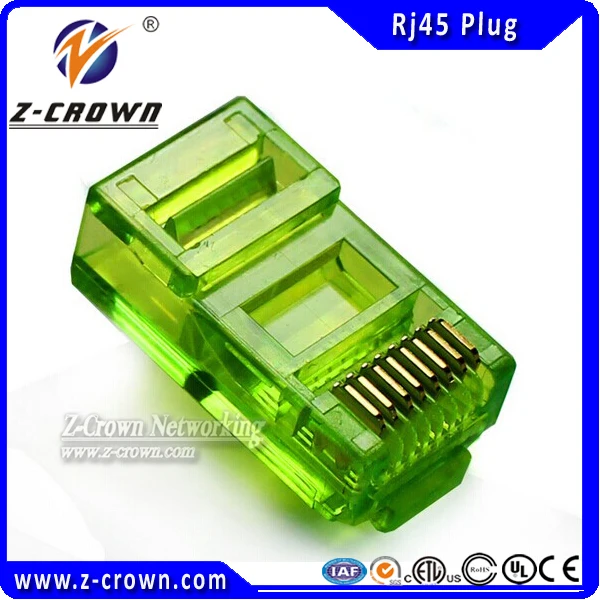 Dark Blue Cat5e RJ45 8P8C UTP Plug  Color  Connector 30U gold plating 50pcs/lot