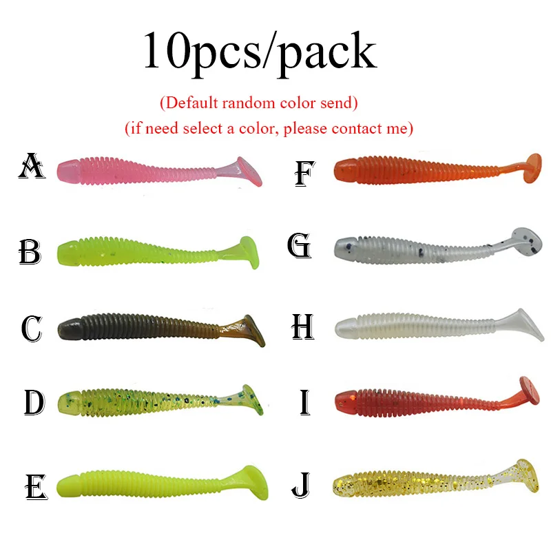 Proleurre Saturn Worms 0.7g 4.5cm Soft Baits Carping Fishing T Tail Silicone Maggot Worm Wobblers Pesca Fishing Accessories