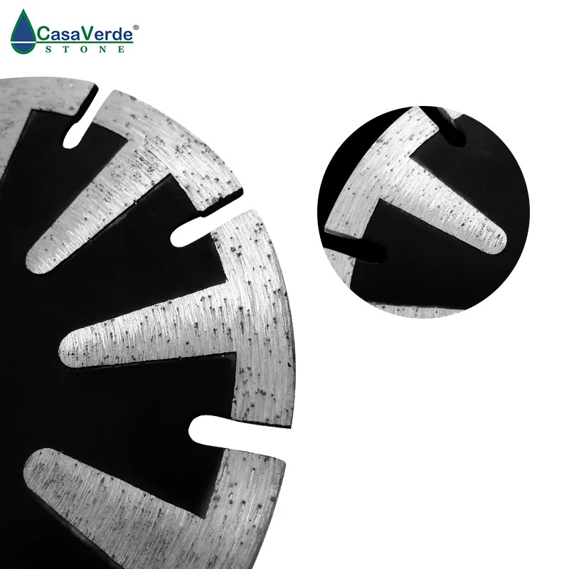 Lâmina de corte para granito, mármore e pedra de design seco ou molhado de 7 polegadas de 180mm.