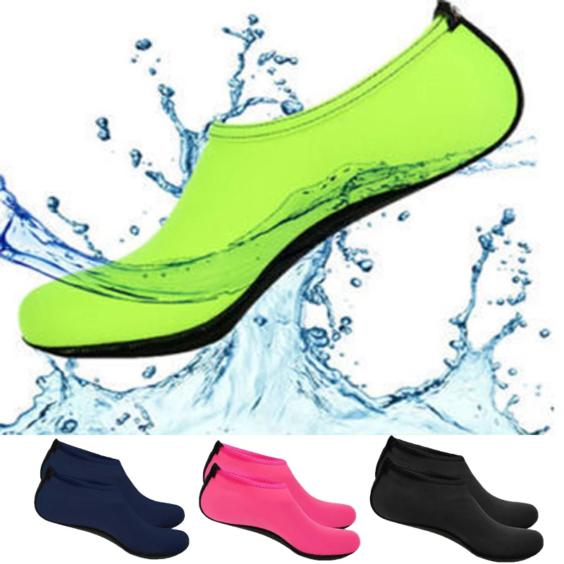 Calcetines de buceo con suela de neopreno para hombre y mujer, calzado de buceo, zapatos de agua, de secado rápido, antideslizantes, para natación,