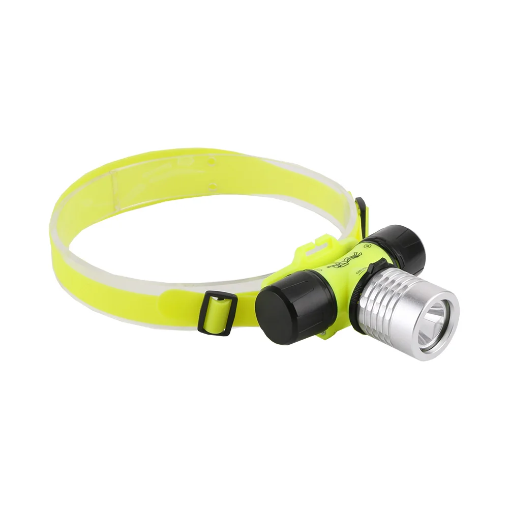 Diving Headlamp 20 Meters Underwater Headlight XPE LED Scuba Head Flashlight Dive Torch Waterproof IPX8 18650 Head Lamp