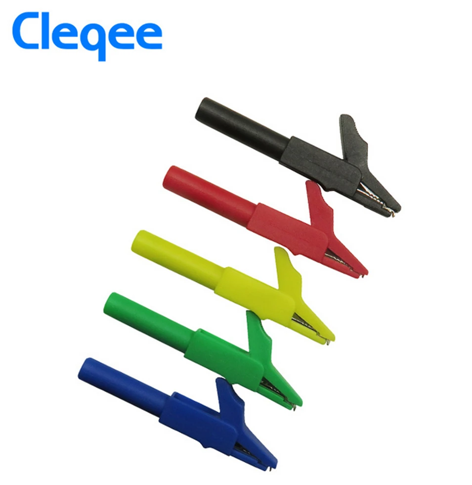 New Cleqee P1036A 4mm Banana to Banana Plug Test Lead Kit for Multimeter Cable Match Alligator Clip&U Type Test Probe