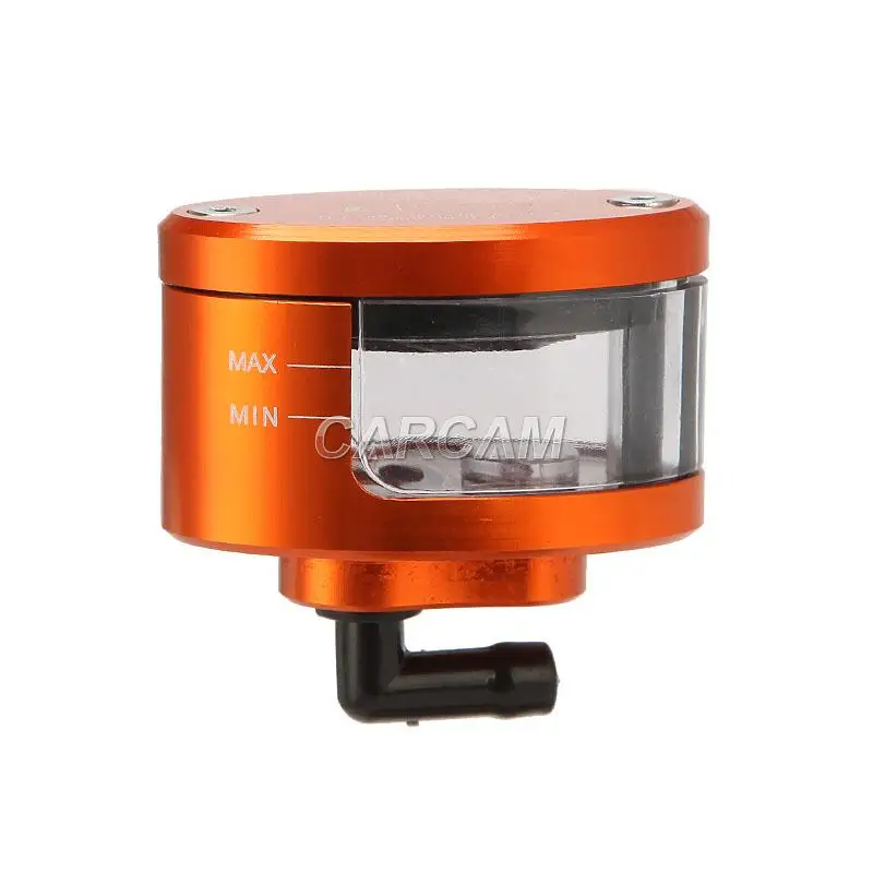 Orange Motorcycle Front Brake Clutch Reservoir Oil Cup For Honda Yamaha Suzuki Kawasaki Can-Am Ducati Triumph BMW Buell ...