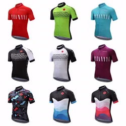 Red Cycling jersey Men's Bike jersey Pro MTB Shirts Short sleeve Team Maillot Ciclismo Top Bicycle jersey Racing for male