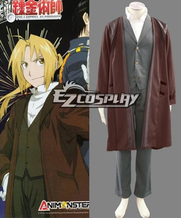 Fullmetal Alchemist Edward Elric Cosplay Costume E001