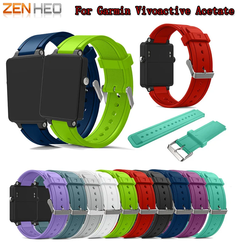 Silicone Band Strap For Garmin Vivoactive Acetate Wristband Bracelet Watchbands