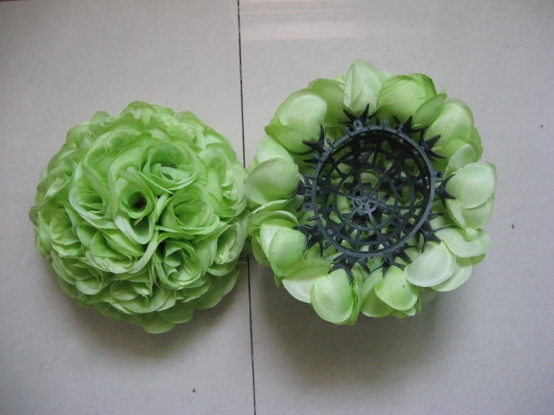 SPR Free shipping 10pcs/lot 30cm plastic center artificial flowers balls,wedding decorations,factory directly sales