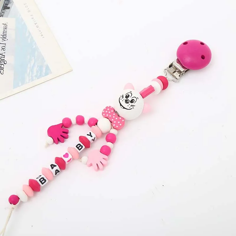 Mouse Rose Baby Pacifier Clip Cadena Chupete Attache Sucette Diy Charm For Baby Teething Soother Chew Toy chupete personalizado