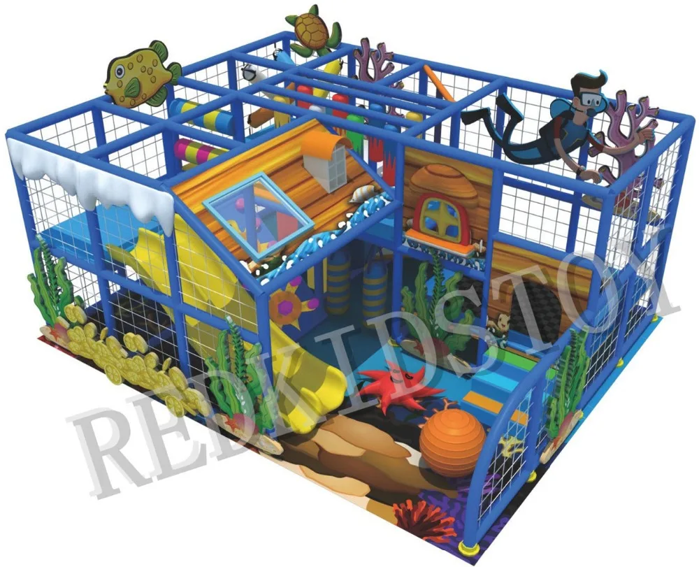 CE Approved Premium Quality Sea World Themed Indoor Play Labrinth IP-SW07