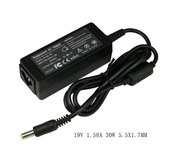 

19.V 1.58A 5.5X1.7MM 30W For DELL Inspiron Mini 9 10 1010 1011 1012 1018 10V 12 1210 AC laptop Power adapter charger