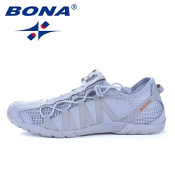 BONA New Popular Style Men Running Shoes Lace Up Athletic Shoes Outdoor Walkng jogging Sneakers Comfortable Fast Free Shipping