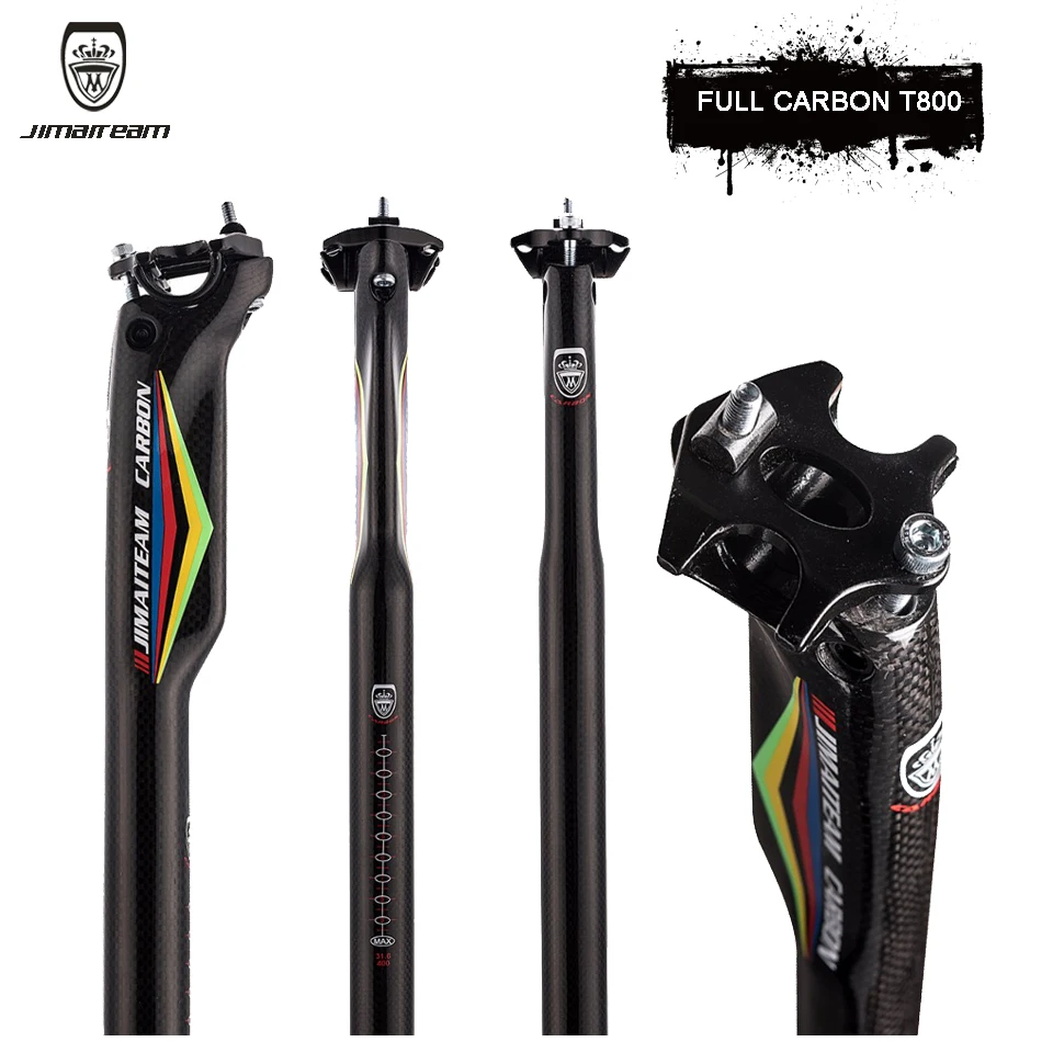 Jimiteam-Carbon Fiber Bicycle Seatpost, Mountain Bike Seatpost, Road Bike Accessories