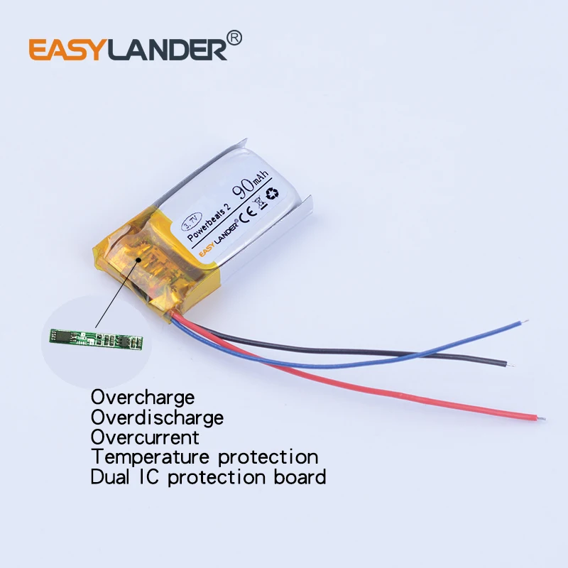 Easyllander-بطارية بديلة 90 مللي أمبير AHB481221 لـ Beats Powerbeats 2 Wireless Battery PB2 Powerbeats 3 bluetooth headset