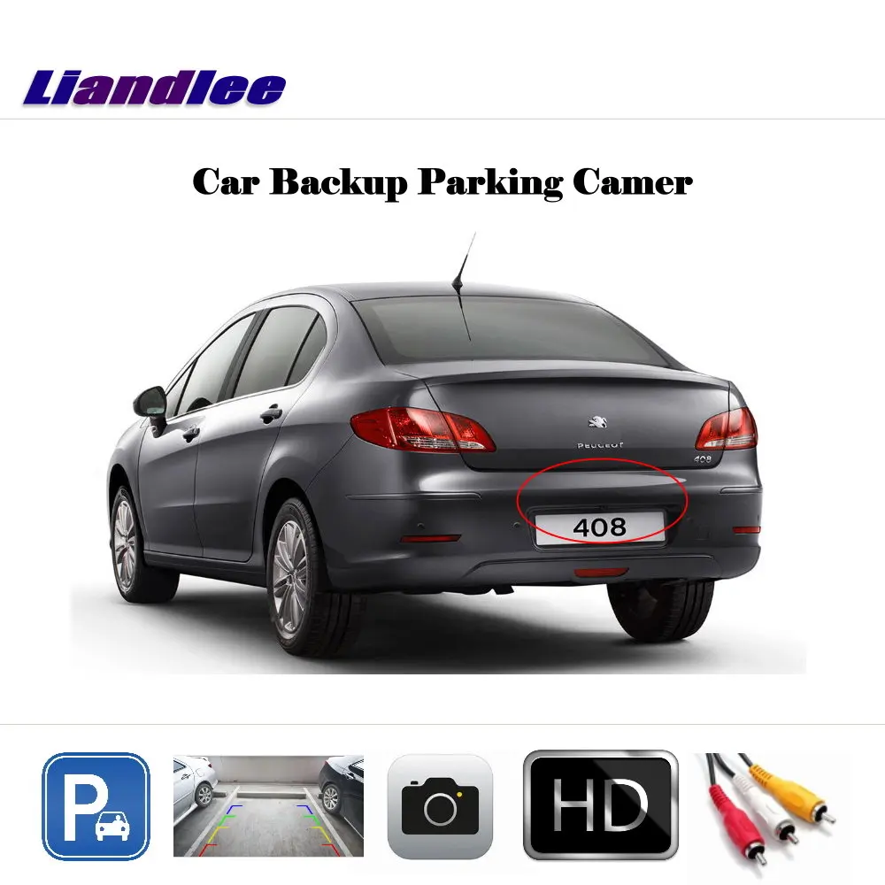 

Auto Reverse Parking Camera For Peugeot 408 2014 2015 2016 2017 2018 Car Rear View CAM Work With Factory Screen Accessories