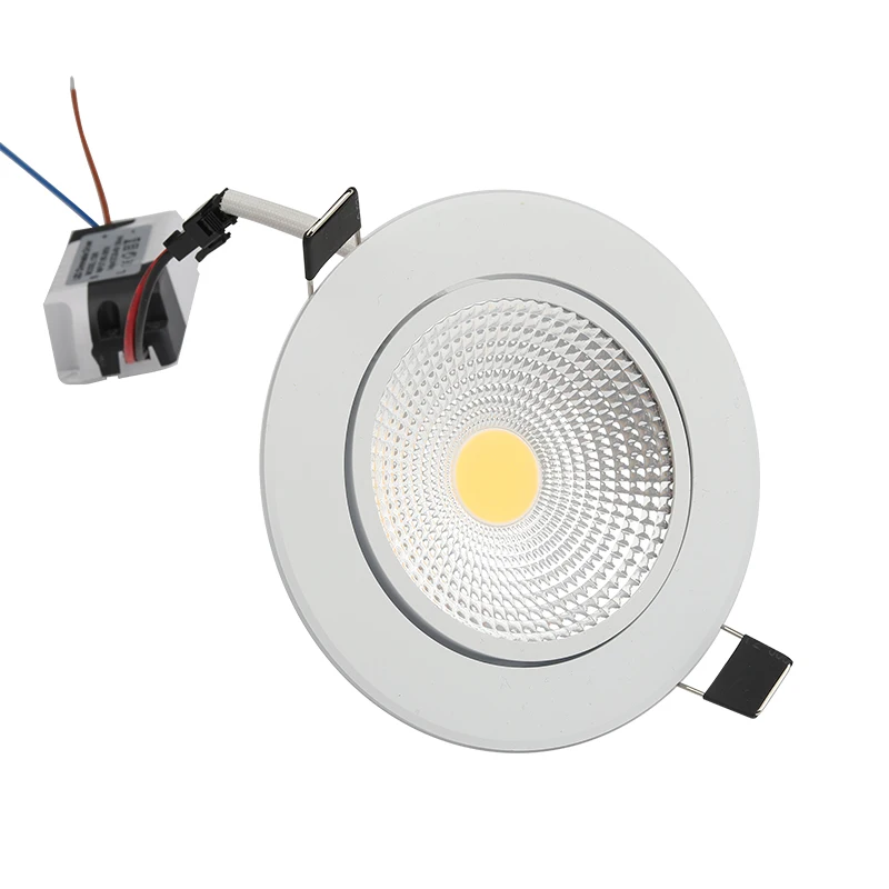 Oprawa LED typu Downlight Super Heldere Verzonken LED oprawa punktowa COB 5 W 7 W 9 W 12 W reflektor LED dekoracyjna lampa plafonowa AC/DC 12 V