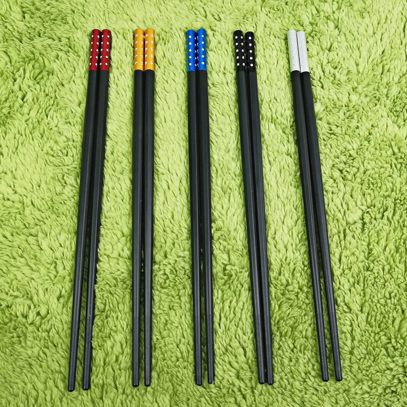 Pauzinhos de liga chineses de alta qualidade, presentes criativos, hotel, casa privada, palitos de comida, ecológicos