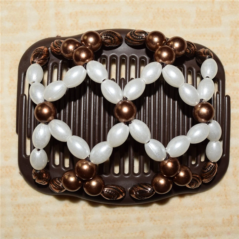 standard comb brown pearl   beads 20pcs/lot  magic comb