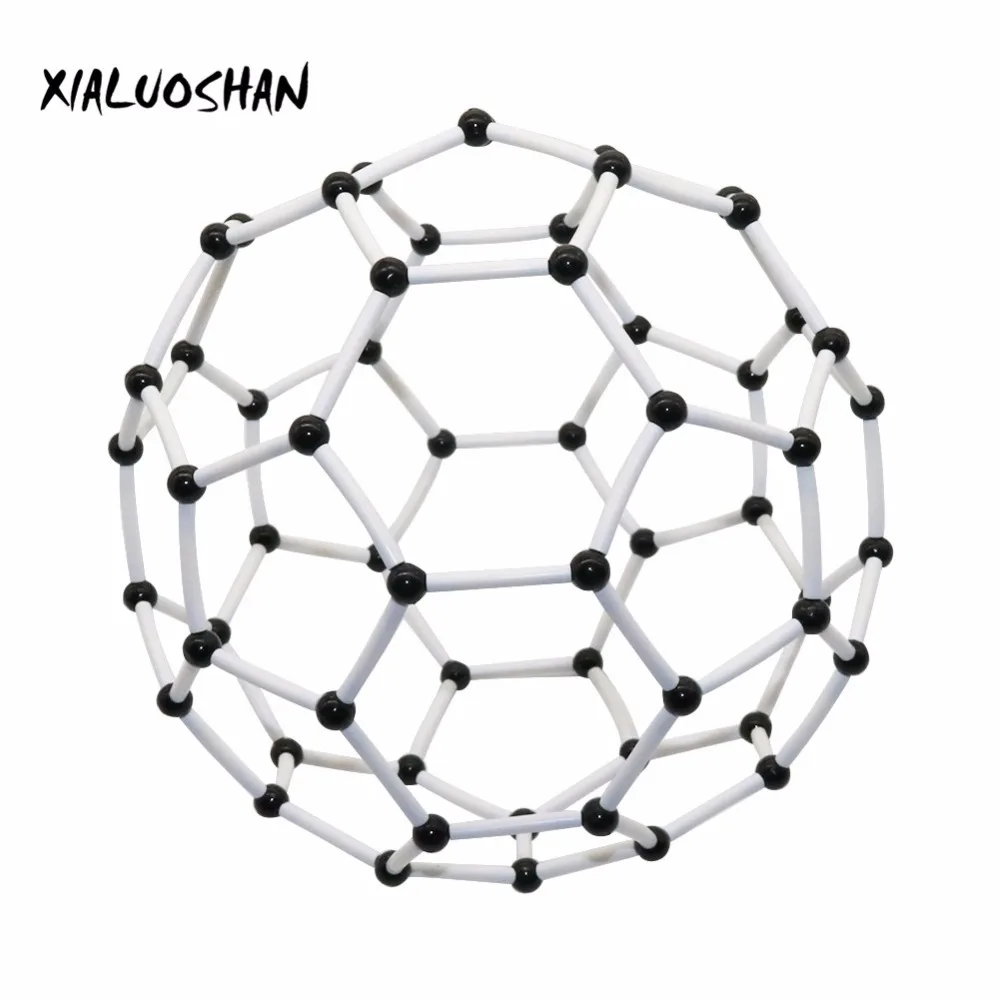 Modelo Molecular de química orgánica, herramienta de experimento de enseñanza, marco de carbono, diámetro de 9mm, 60