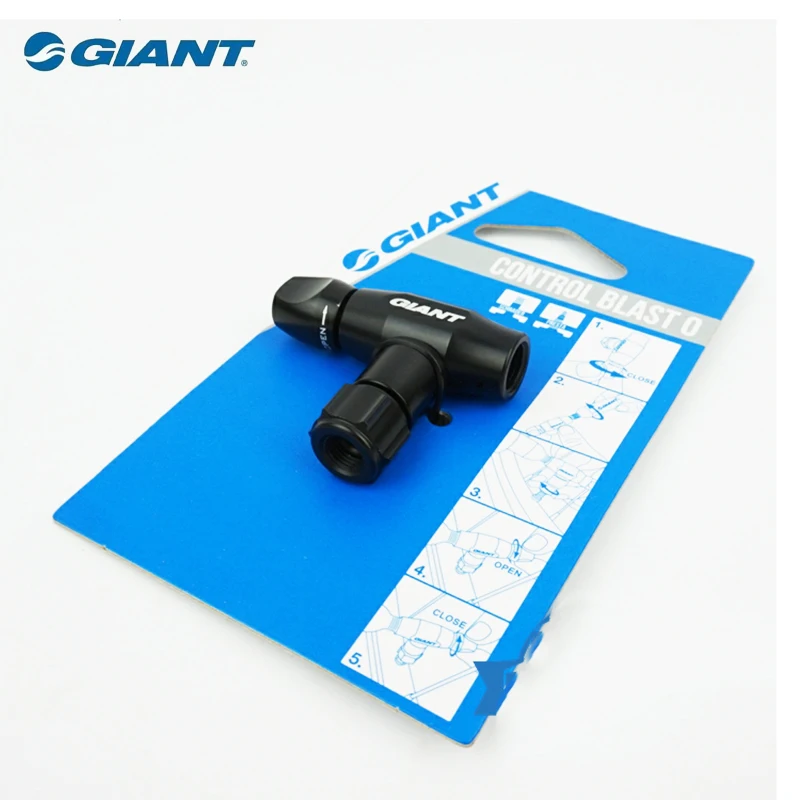 GIANT Control Blast 0 CO2 Inflator Head Mini Pump Bicycle Presta Schrader Valve Pumps Bicycle Tools