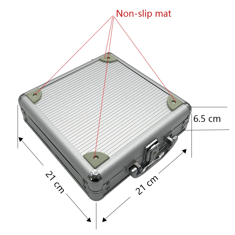 Yernea High Quality Portable 100/300 Suitcase Poker Chips Box  Non-slip Mat Aluminum Suitcase Texas Playing Card Chips Box