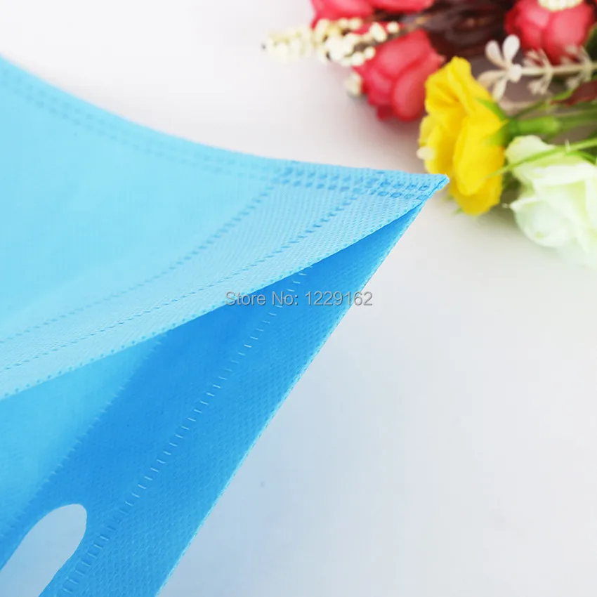 5pcs/lot 25x30cm Promotional Small Nonwoven Gift Bags Colorful Plain Dyed Ultrasonic Non woven Shopping Bags Party Supplies