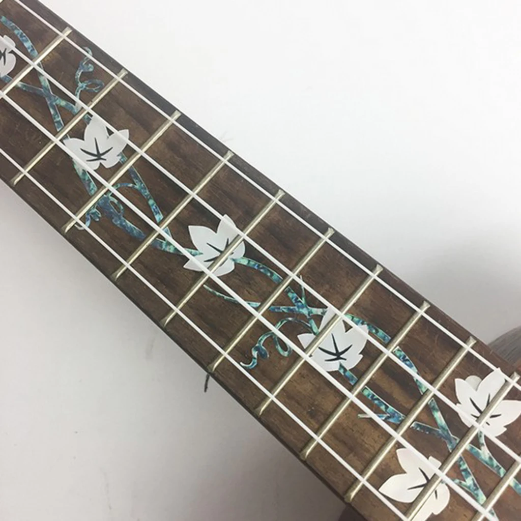 Ukulele Tastiera In Nota Decalcomania Tastiera Sticker Tasti Mappa Etichetta Autoadesivi Delle Decalcomanie per Principianti-Il Rattan Fiore