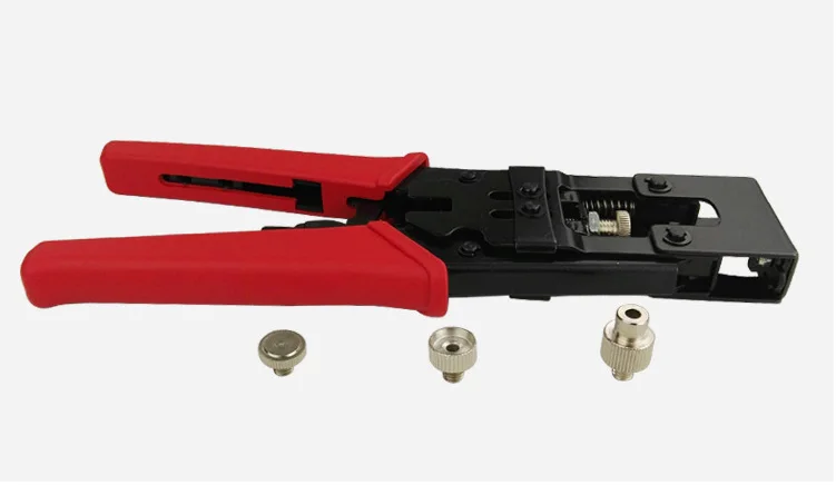 Conectores BNC/RCA/F, herramientas de prensado de compresión, herramienta para corte de Cable coaxial RG59/58/6