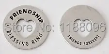 OEM Friendship Blessing Coin Pocket Token cheap custom heart cut out coins