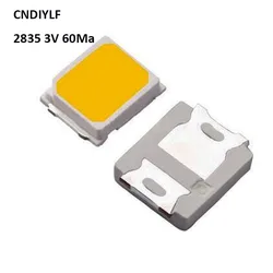 Grandes sorties d'usine 500 W 0.2 SMD Diodes 22-28lm 2835 K (blanc chaud), luminosité élevée, 3000 pièces, livraison gratuite