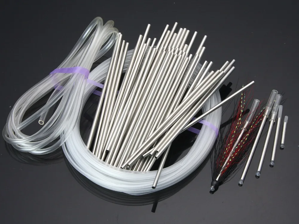 Stainless Steel Micro Needle Tubes Fly Tying Materials Includes Liner Tube And Soft Hook Tubing