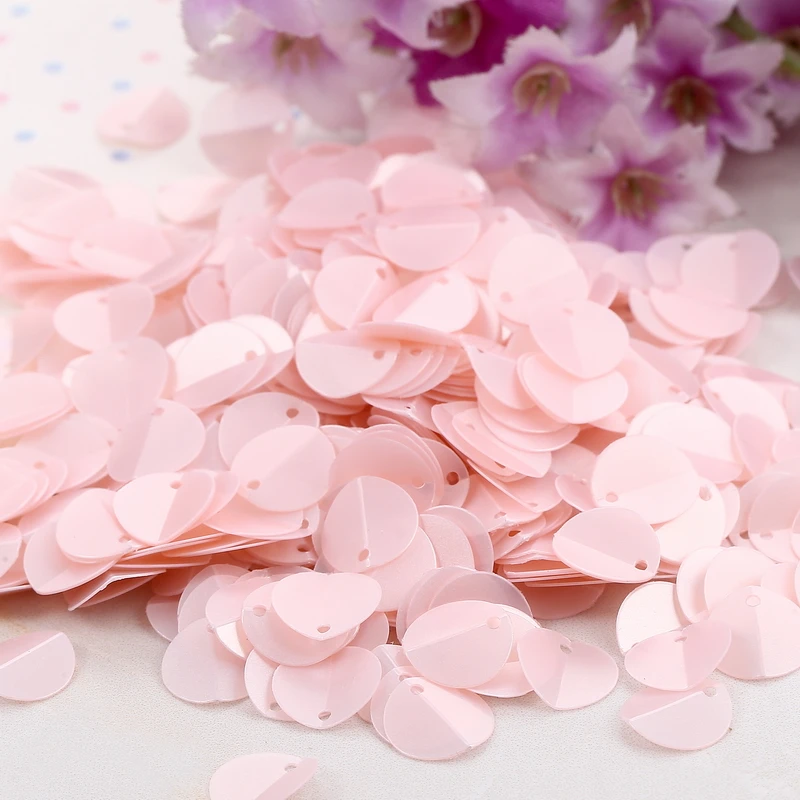 240Pc (10g) folded sequins 10mm PVC oval loose sequin pad diameter sequin sewing process women\'s headwear clothing accessories