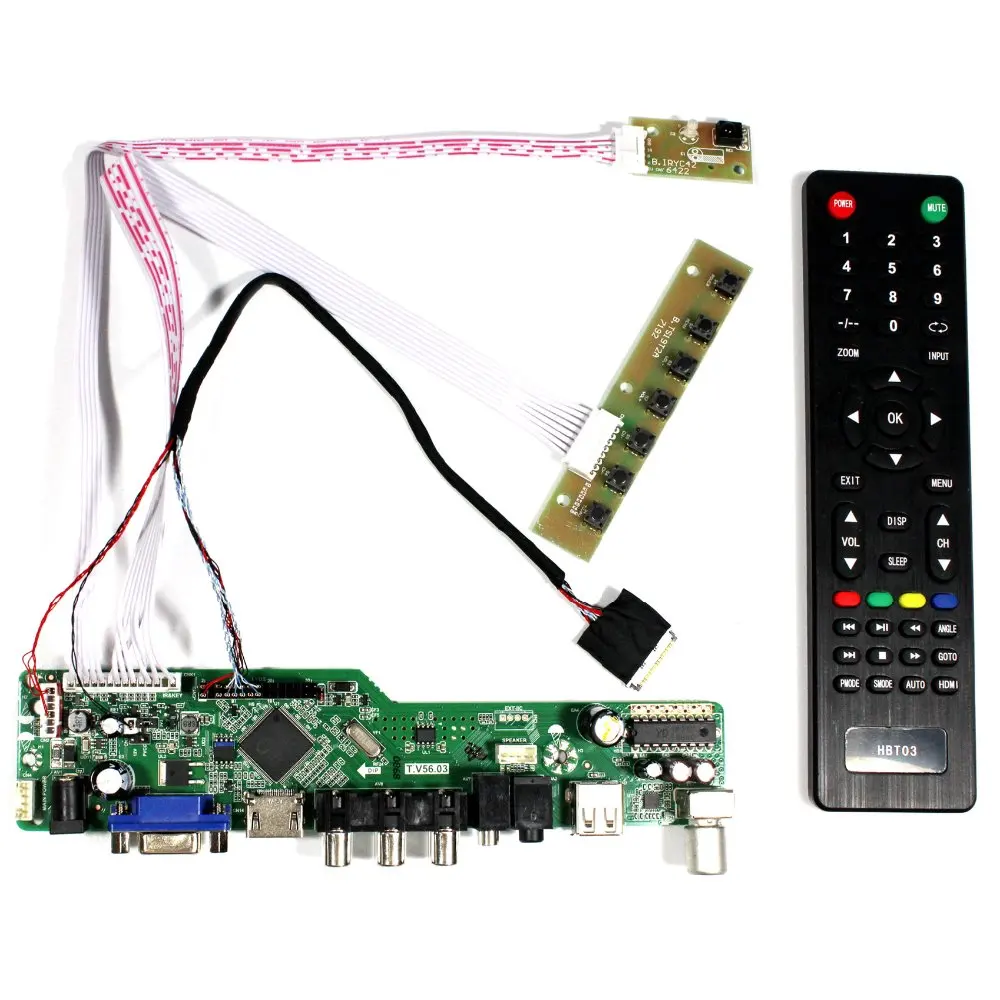 

TV HD MI VGA AV USB Audio LCD Controller Board For 8.9" N089L6 HSD089IFW1-A00 A01 A02 B089AW01 V0 V1 V2 V3 1024x600 LCD Screen