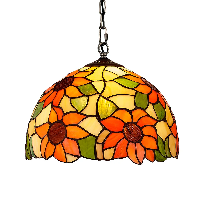 

Bohemia Colorful dragonfly Dining Room Pendant Light Bar Counter Hanging Lamp Restaurant Hallway Sunflower lighting Fixture