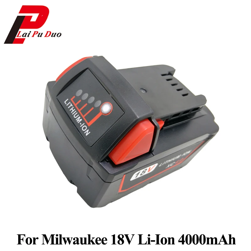 

18V 4.0Ah/5.0Ah/9.0Ah Li-ion Replacement Power Tool Battery for Milwaukee 48-11-1828 49- 24-0171 48-11-1840