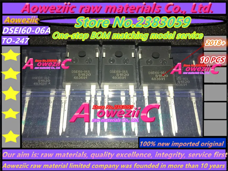 

Aoweziic 2018+ 100% new imported original DSEI60-06A DSE160-06A TO-247 fast recovery diode 60A 600V