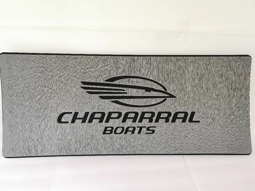 

Marine Boat Yacht Helm Station Anti-Fatigue EVA Brushed Grey Pad with CHAPARRAL BOATS Logo 406*991*13mm 16" x 39" x 1/2"