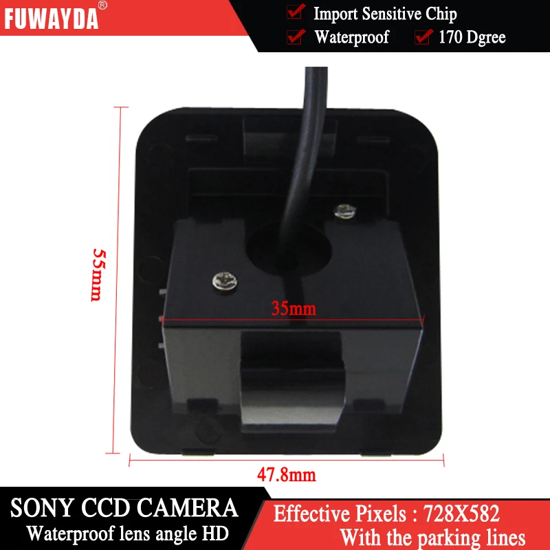 FUWAYDA Wireless SONYCCD Chip Car Rear View Reverse With Guide Line CAMERA FOR Mercedes-Benz S-Class GLK300 GLK350 WATERPROOF HD