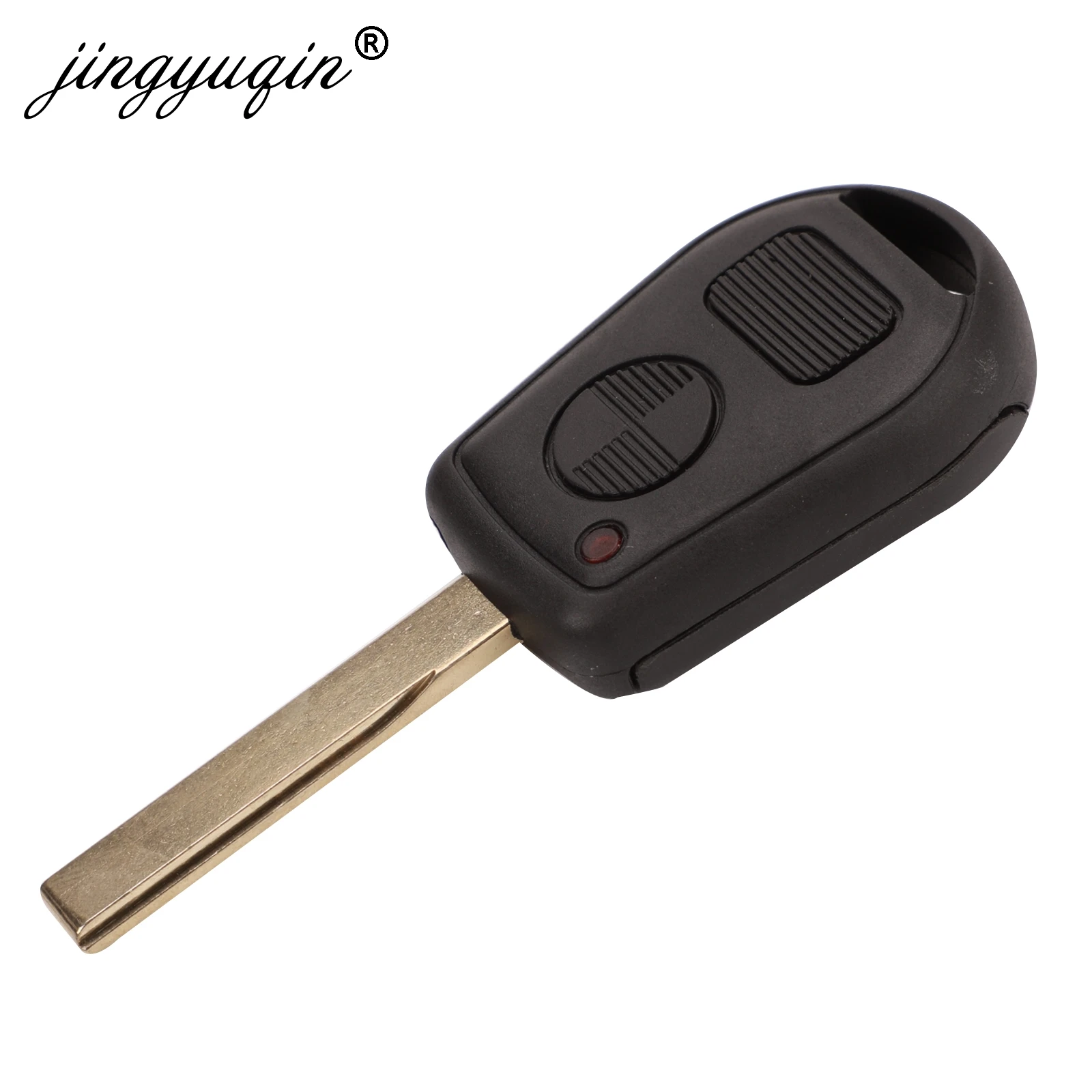 jingyuqin 2/3 Button Remote Key Shell Fit For BMW E31 E32 E34 E36 E38 E39 E46 Z3 Z4 Case Fob 3 BTN Uncut Key Fob Case