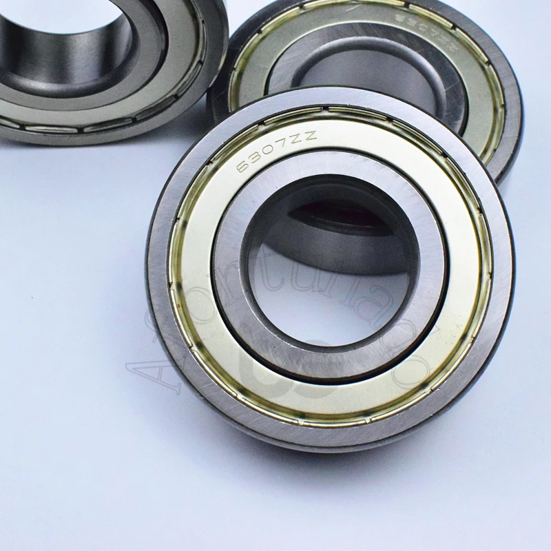 Bearing 1pcs 6307ZZ 35*80*21(mm) chrome steel Metal Sealed High speed Mechanical equipment parts