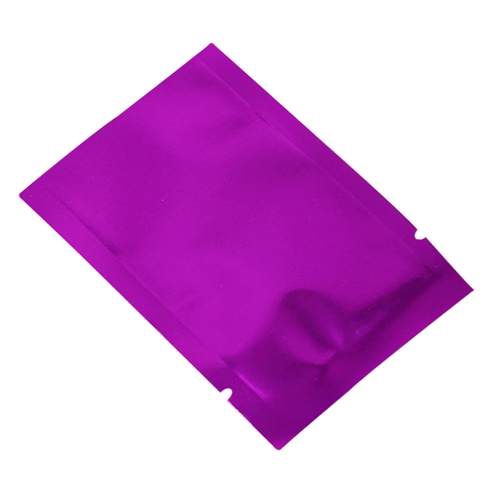 5x7cm Purple Aluminum Foil Storage Bag Open Top Heat Sealable Vacuum Package Bag PouchesCookies Candy Package Bag for Christmas