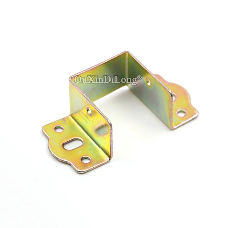 Brand New 12PCS/Lot Metal Bed Rail Brackets 40mm Hanger Buckle Accessories Furniture Frame Support Brackets Connectors