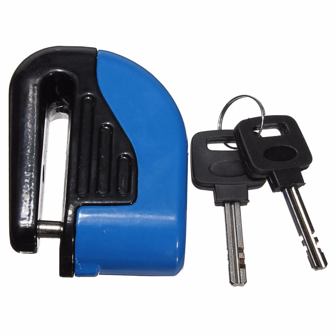 JXLCLYL 6mm Motorcycle Security Anti-theft Wheel Disc Brake Alarm Lock Blue