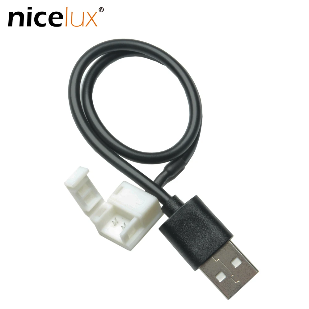 Новая светодиодная лента USB с разъемом 2Pin для 8 мм 10 мм 5 в 5050 3528 2835 IP65 IP20, светодиодная лента для компьютера, ноутбука, телевизора, улучшения дома