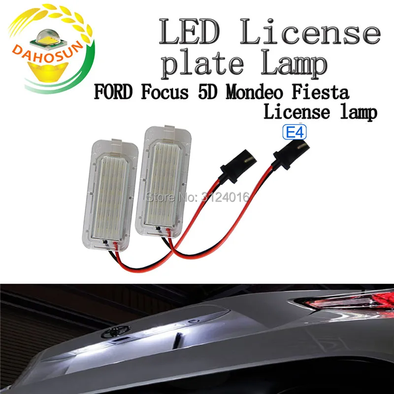 

2PC X dahosun Led License Lamp for Ford Focus 5D 2009+ Mondeo 2008 Fiesta 2009